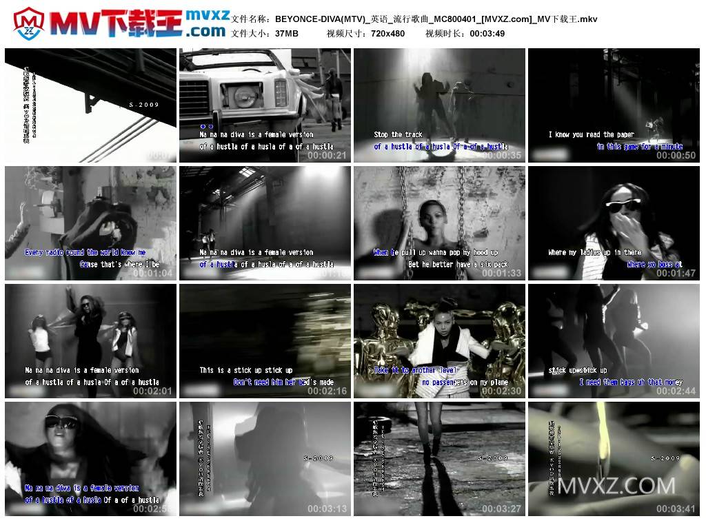 BEYONCE-DIVA(MTV)_英语_流行歌曲_MC800401